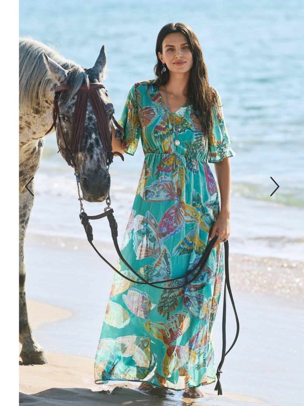 JOHNNY WAS Tami MAXI Dress Ophelia Burnout XL NWT